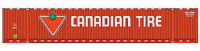 Walthers Scenemaster 8514 HO Scale 53' Singamas Corrugated-Side Container - Ready to Run -- Canadian Tire (red, white, green)