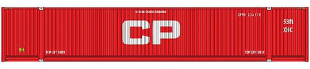 Walthers Scenemaster 8536 HO Scale 53' Singamas Corrugated-Side Container - Assembled -- Canadian Pacific (red, large CP)