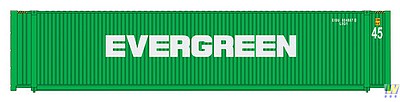 Walthers Scenemaster 8554 HO Scale 45' CIMC Container - Assembled -- Evergreen (green, white)