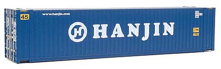Walthers Scenemaster 8561 HO Scale 45' CIMC Container - Assembled -- Hanjin (blue, white)