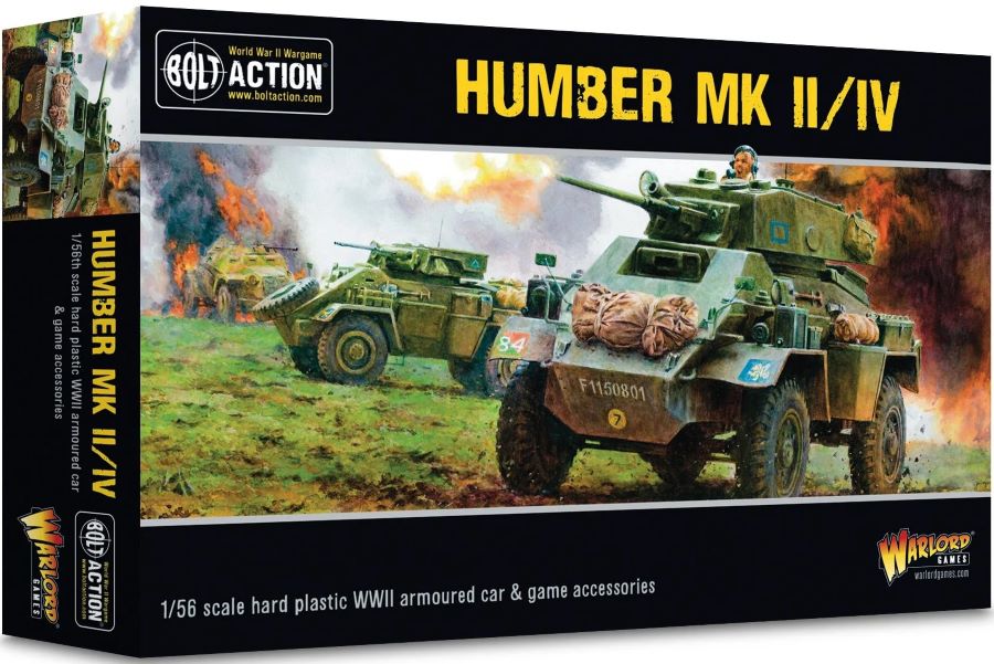 Warlord Games 11024 28mm Bolt Action: WWII Humber Mk II/IV British Armoured Car (Plastic)