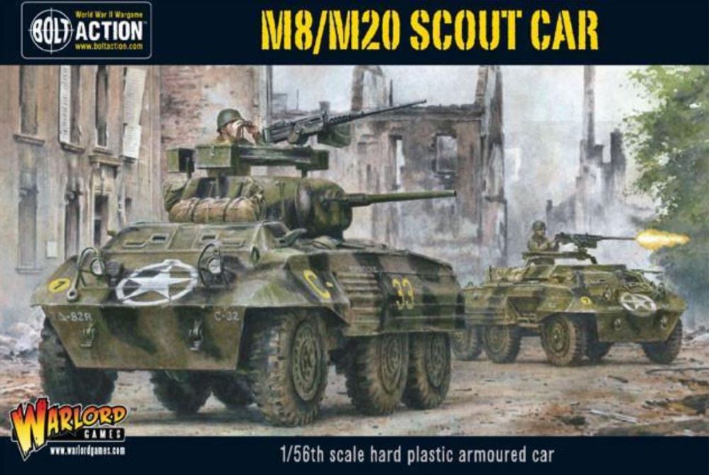 Warlord Games 13005 28mm Bolt Action: WWII M8/M20 Greyhound US Scout Car (Plastic)