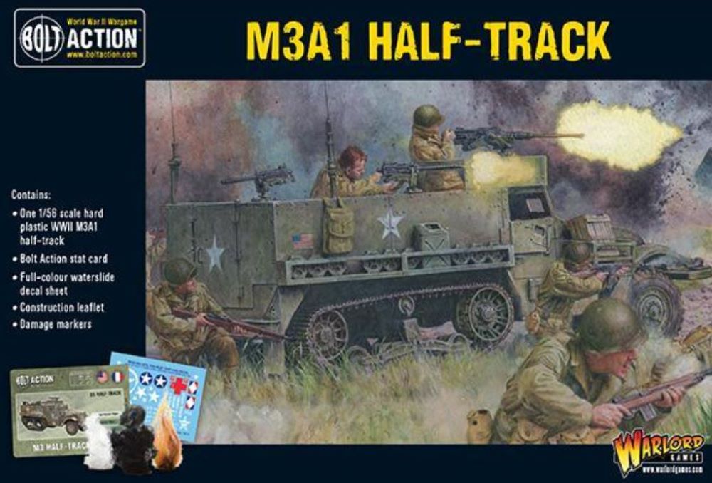 Warlord Games 13010 28mm Bolt Action: WWII M3A1 US Halftrack (Plastic)