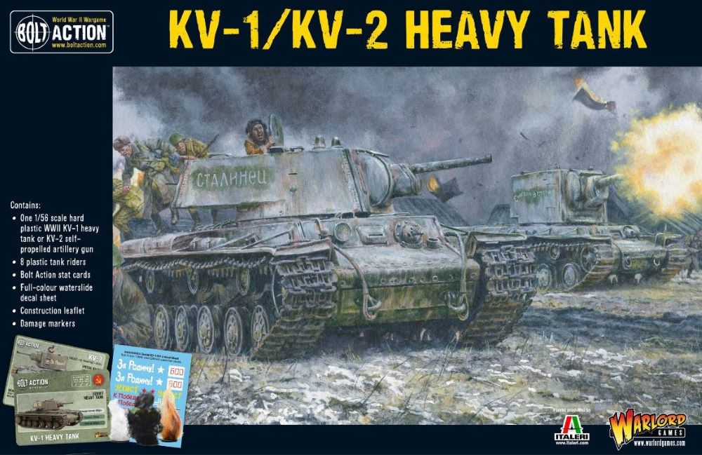 Warlord Games 14001 28mm Bolt Action: WWII KV1/KV2 Soviet Heavy Tank (Plastic)
