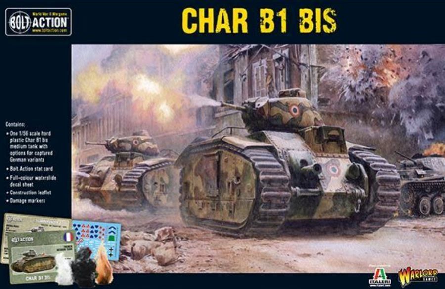 Warlord Games 15502 28mm Bolt Action: WWII Char B1bis French Medium Tank (Plastic)