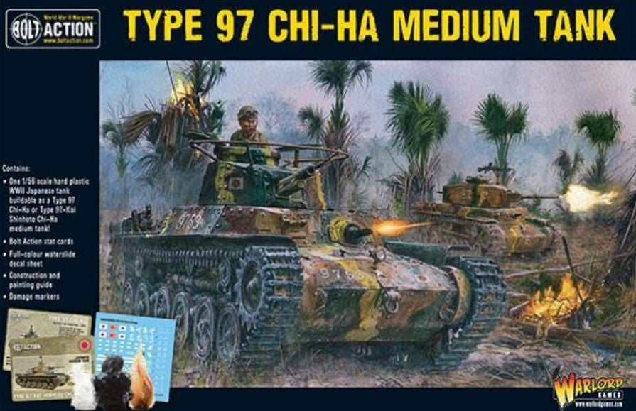 Warlord Games 16002 28mm Bolt Action: WWII Type 97 Chi-Ha Japanese Medium Tank (Plastic)
