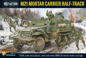 Warlord Games AI507 28mm Bolt Action: WWII M21 Mortar Carrier US Halftrack (Plastic w/Resin & Metal Parts)