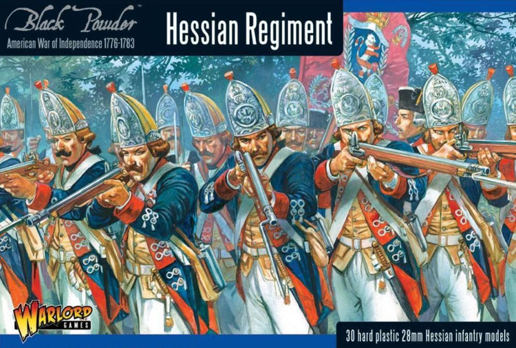 Warlord Games AWI03 28mm Black Powder: Hessian Regiment 1776-1783 (30) (Plastic)