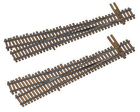 Walthers Track 83018 HO Scale Code 83 Nickel Silver DCC Friendly Number 6 Turnout -- Right Hand