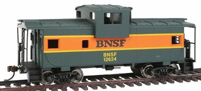 Walthers Trainline 1520 HO Scale Wide-Vision Caboose - Ready to Run -- Burlington Northern & Santa Fe