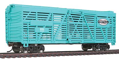 Walthers Trainline 1687 HO Scale 40' Stock Car - Ready to Run -- New York Central (Jade Green, System Logo)