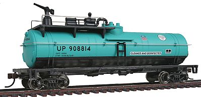 Walthers Trainline 1793 HO Scale Firefighting Car - Ready to Run -- Union Pacific(R) #908814 (MOW Scheme; green, black)