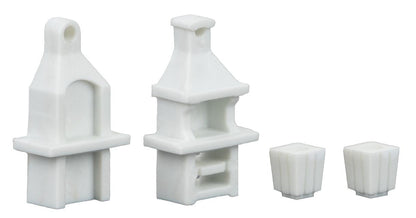 Faller 272901 N Scale 2 Garden Barbecue Grills Kit