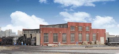 Walthers Cornerstone 933-3260 N Scale 3-Stall Modern Roundhouse -- Kit