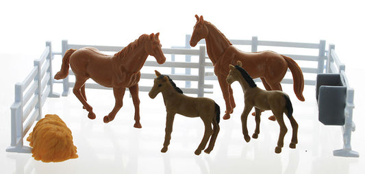 New Ray 05517-F 1/43 Horse Farming Playset