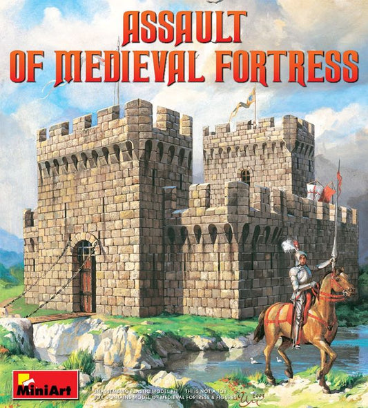 Miniart Models 72033 1/72 Assault of Medieval Fortress w/Figures
