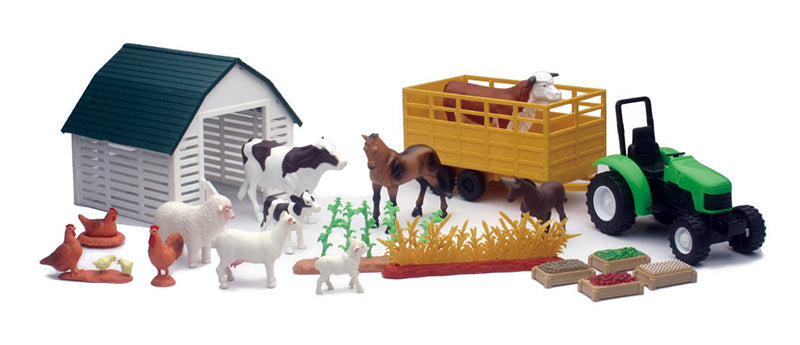 New Ray 04106 1/43 Scale Country Life Farm Animals Deluxe Playset Playset Includes: