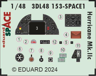 Eduard 3DL48153 1/48 Hurricane Mk.IIc SPACE Space