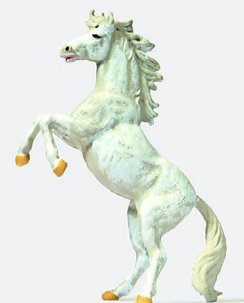 Preiser 29514 HO Scale Animal Rearing White Horse
