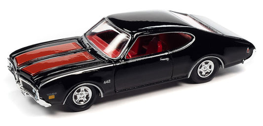 Racing Champions RCSP026 1/64 1969 Oldsmobile 442, Black/Red