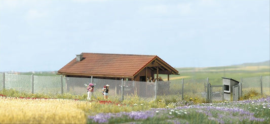 Busch 1017 HO Scale Metal Industrial Fence Kit