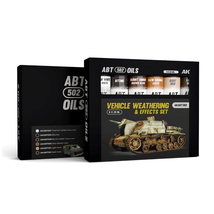 Abteilung 502 302 Vehicle Weathering & Effects Oil Paint Set (6 Colors) 20ml Tu