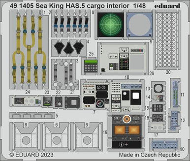 Eduard 491405 1/48 Sea King HAS.5 Cargo Interior Photo Etch