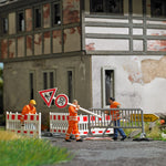 Busch 79900 HO Scale Construction Barriers Action Set