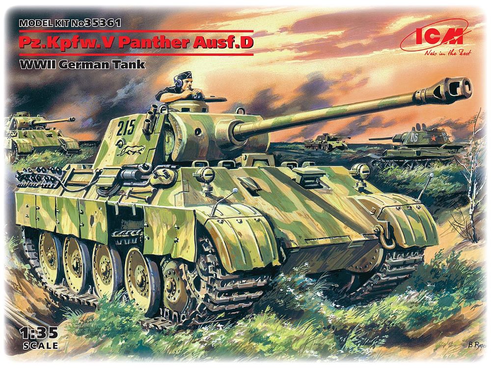 ICM Models 35361 1/35 WWII German PzKpfw V Panther Hunter Ausf D Tank