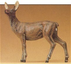 Preiser 47702 1/25 Scale Wild Animal Figures, 1/24 - 1/25 Scale Cow