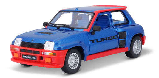 Bburago 21088MBLR 1/24 1982 Renault 5 Turbo Blue Diecast Hatchback