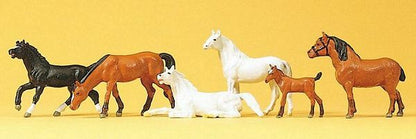 Preiser 10150 HO Scale Animals Horses