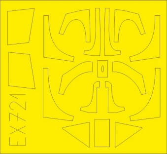 Eduard EX721 1/48 Mask Fw190A5 for EDU Canopy Mask Set
