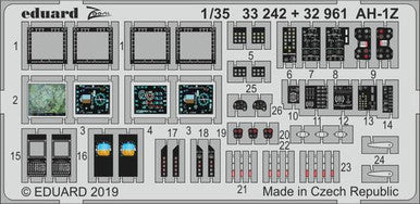 Eduard 33242 1/35 AH-1Z for Academy Photo Etch Detail Set