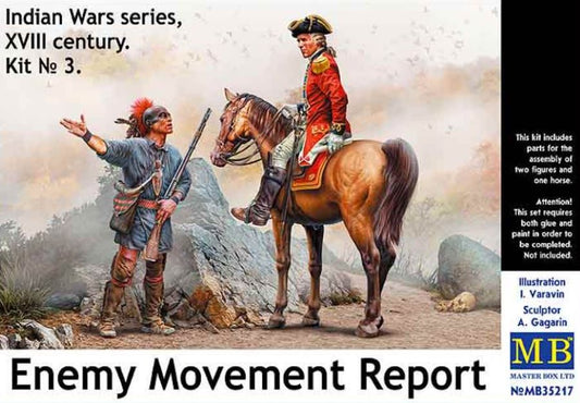 Master Box Models 35217 1/35 Enemy Movement Report Indian & British Soldier on H