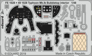 Eduard FE1028 1/48 Typhoon Mk.Ib Bubbletop for Hasegawa / Italeri