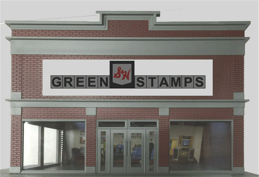 Miller Engineering 882051 O/HO Scale S&H Green Stamps Sign