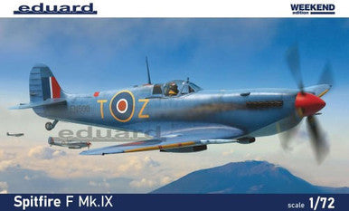 Eduard 7460 1/72 WWII Spitfire F Mk. IX British Fighter (Plastic Kit)