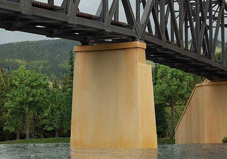 Walthers Cornerstone 3880 N Bridge Piers pkg(2)