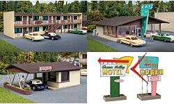 Walthers Cornerstone 933-3487 HO Vintage Motor Hotel & Restaurant Kit