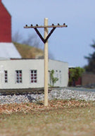 Osborn Models 3068 N Scale Telephone Poles (12)