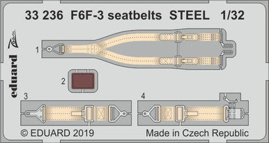 Eduard 33236 1/32 Seatbelts STEEL Photo Etch