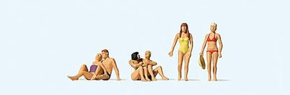 Preiser 10671 HO Scale On the Beach pkg(6)