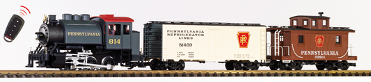Piko 38107 G Scale PRR Freight R/C Starter Set, 120V