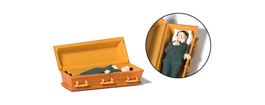 Preiser 29111 HO Scale Vampire Lying in Coffin Figure