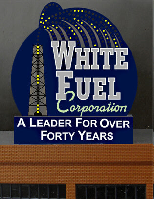 Miller Engineering 7981 O/HO Scale White Fuel Billboard