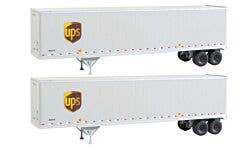 Walthers SceneMaster 949-2213 HO 45' Stoughton Trailer UPS 2-Pack