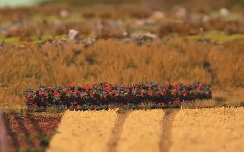 Faller 181235 A Scale Premium Hedge -- Red Blossoms