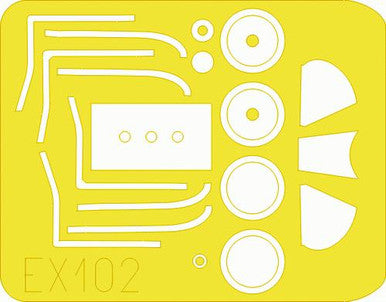 Eduard EX102 1/48 Mask P-51D for Hasegawa Canopy Mask Set