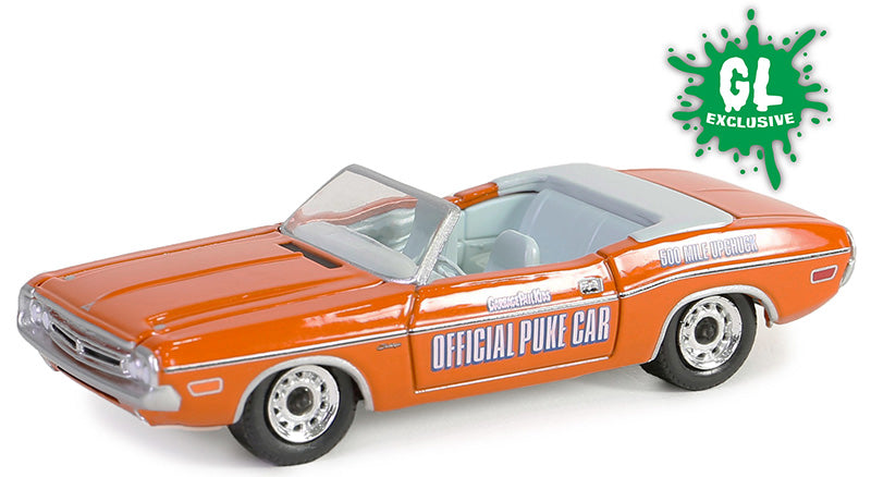 Greenlight 54100-F 1/64 Scale Joyriding Gina - 1971 Dodge Challenger Convertible Garbage